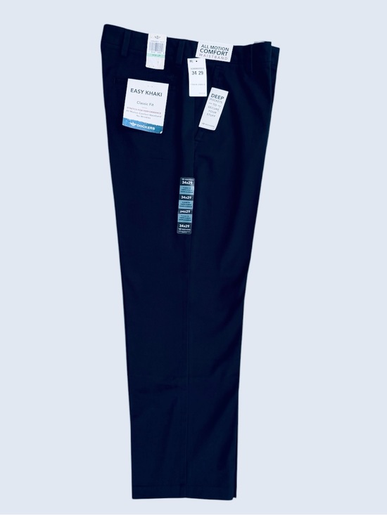 Dockers Other - Dockers Navy Classic Fit Easy Khaki Trouser Pants ~ Men’s 34x29
